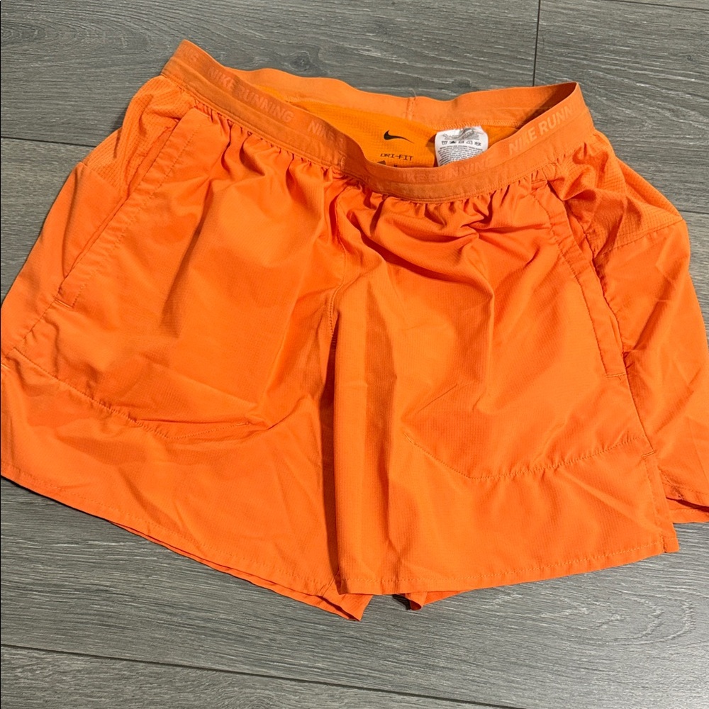 Nike Bright Orange Running Shorts